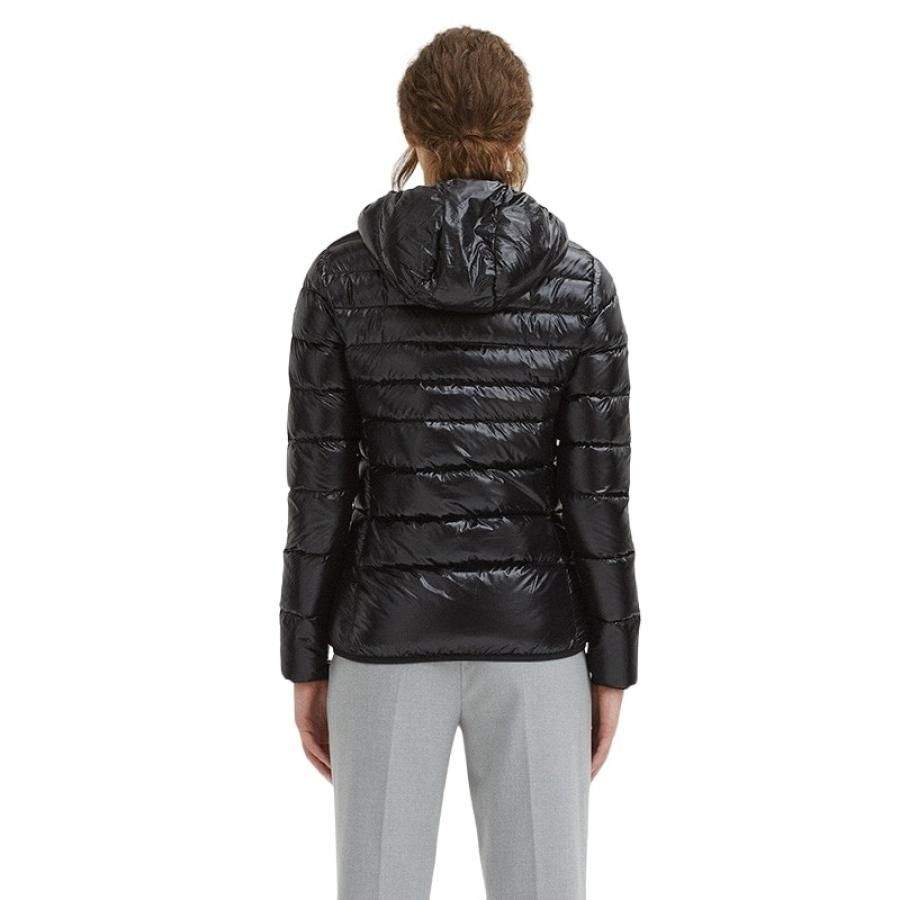 Centogrammi Black Nylon Jackets & Coat Black, Centogrammi, feed-1, Jackets & Coats - Women - Clothing, L, M, S, XL, XS at SEYMAYKA