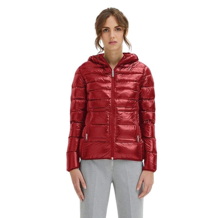 Centogrammi Red Nylon Jackets & Coat Centogrammi, feed-1, Jackets & Coats - Women - Clothing, L, M, Red, S, XS at SEYMAYKA