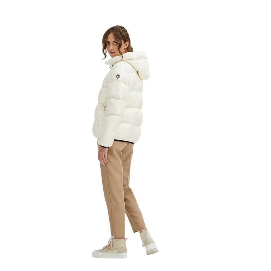 Centogrammi White Nylon Jackets & Coat