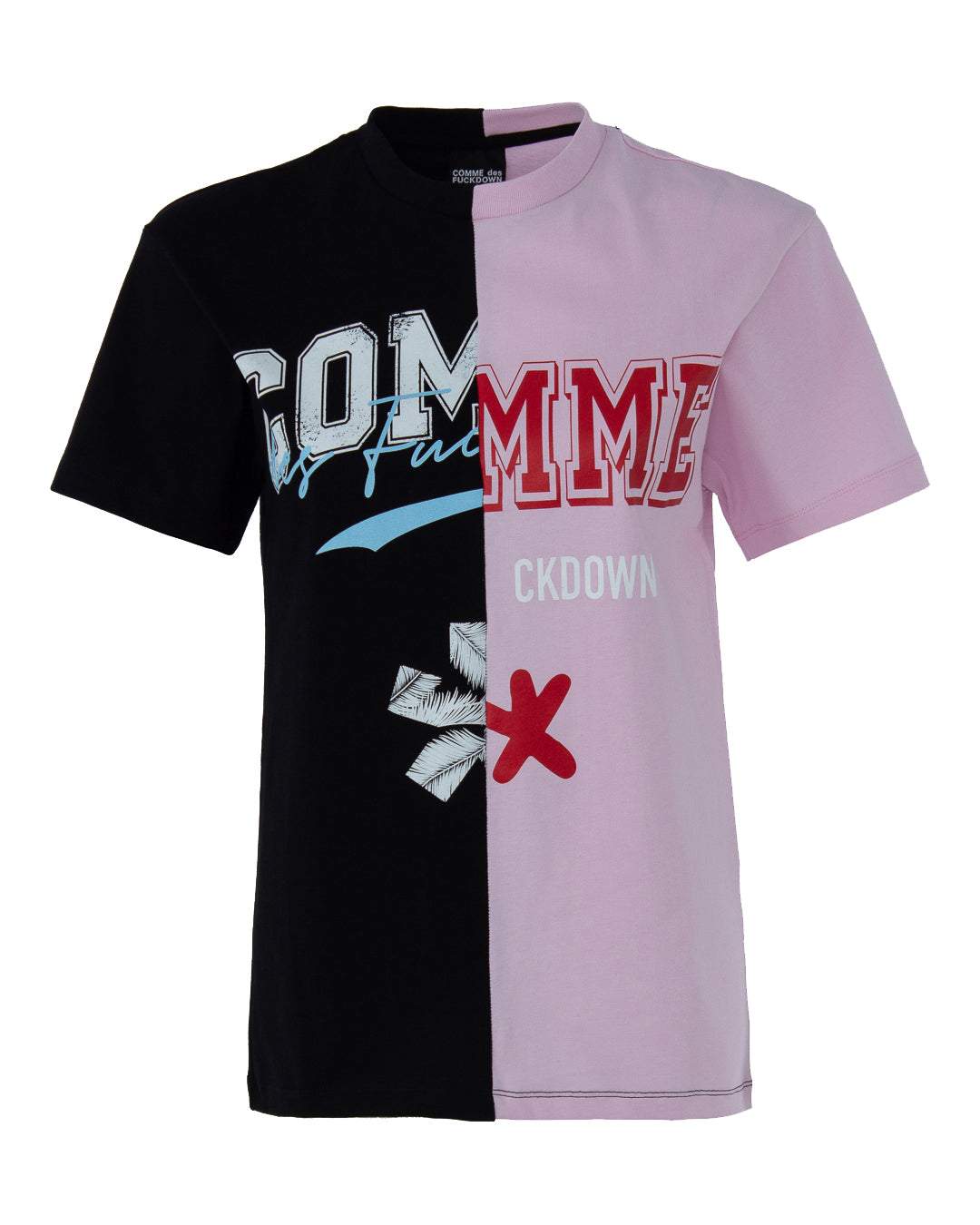 Comme Des Fuckdown Pink Cotton Tops & T-Shirt Comme Des Fuckdown, feed-1, Pink, S, Tops & T-Shirts - Women - Clothing, XS at SEYMAYKA