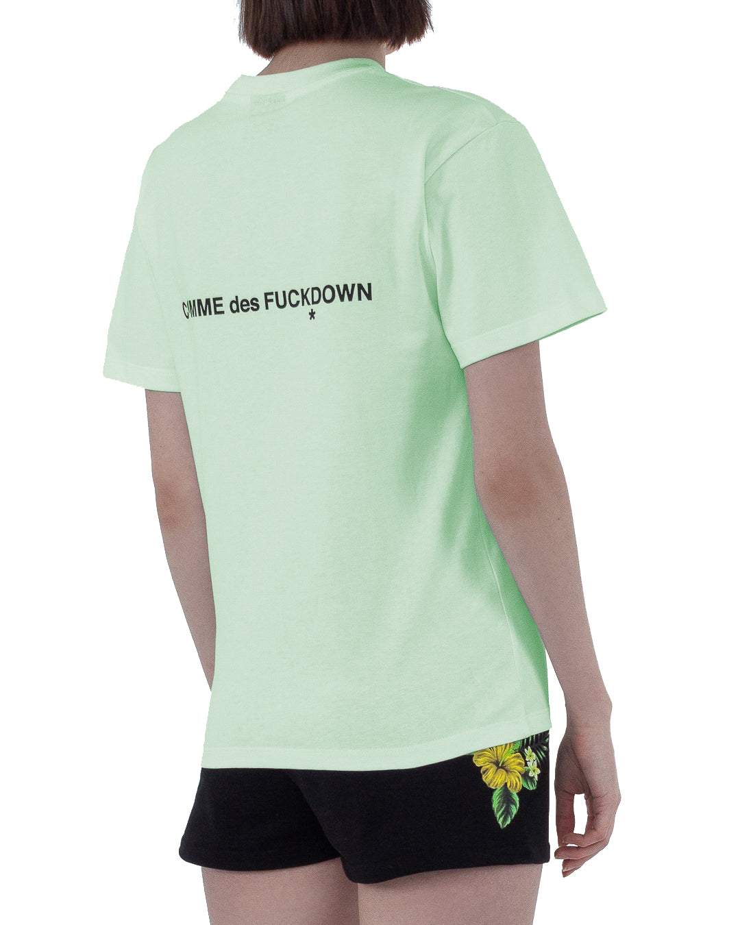 Comme Des Fuckdown Green Cotton Tops & T-Shirt Comme Des Fuckdown, feed-1, Green, M, S, Tops & T-Shirts - Women - Clothing, XS at SEYMAYKA