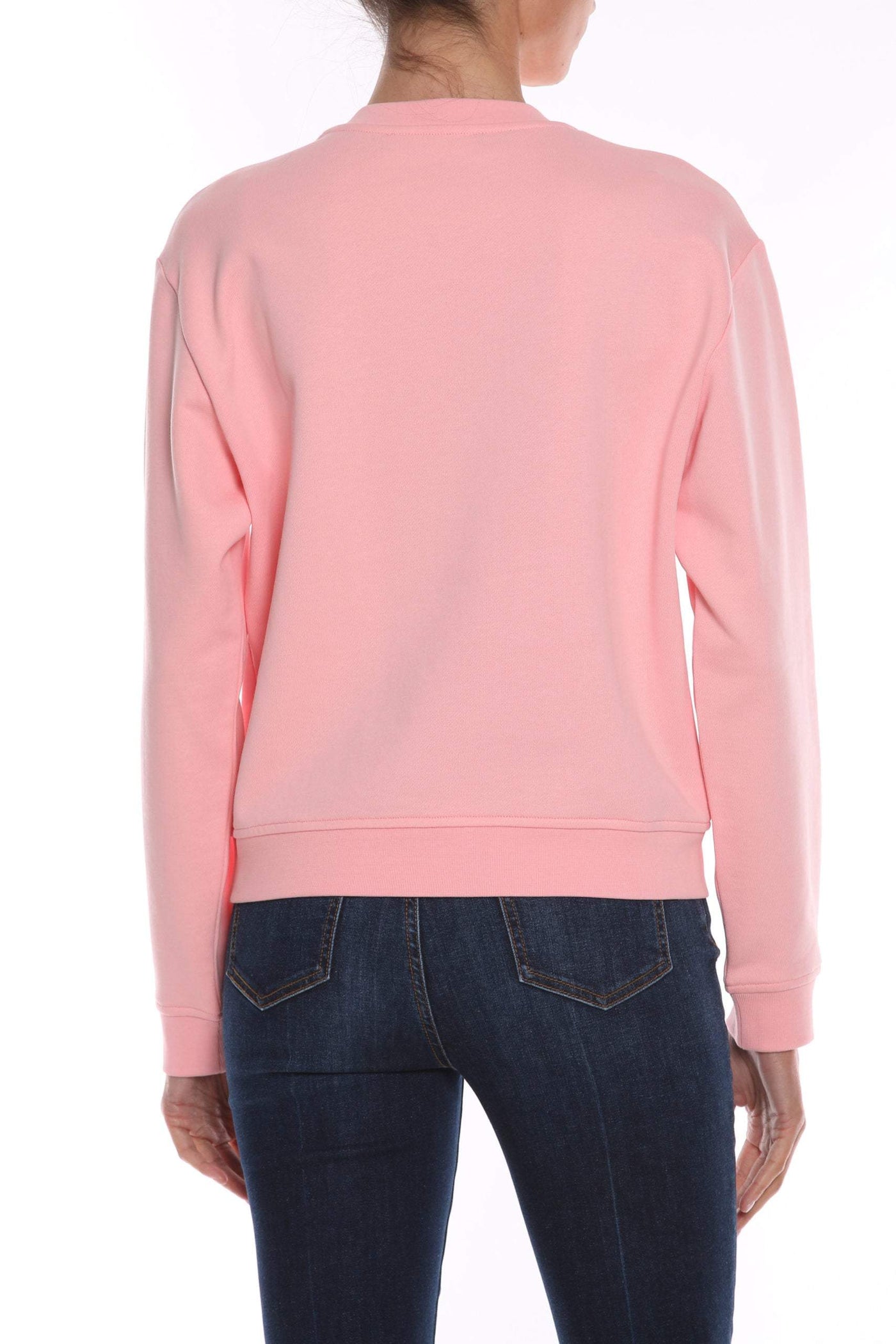 Love Moschino Pink Cotton Sweater feed-1, IT40|S, IT42|M, Love Moschino, Pink, Sweaters - Women - Clothing at SEYMAYKA