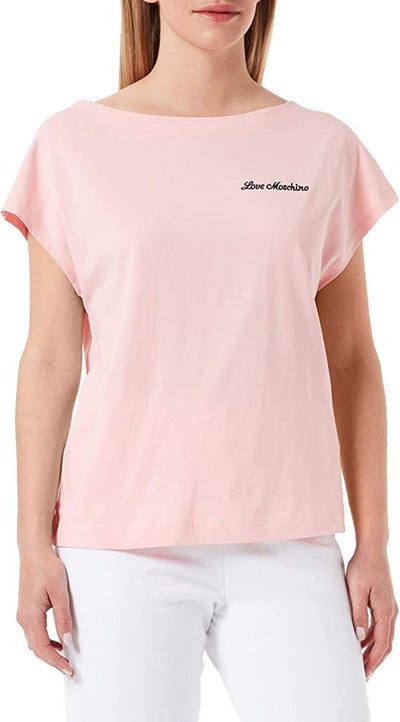 Love Moschino Pink Cotton Tops & T-Shirt feed-1, IT38|XS, IT40|S, IT42|M, IT44|L, IT46 | L, IT48 | XL, Love Moschino, Pink, Tops & T-Shirts - Women - Clothing at SEYMAYKA
