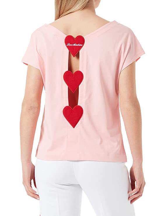 Love Moschino Pink Cotton Tops & T-Shirt feed-1, IT38|XS, IT40|S, IT42|M, IT44|L, IT46 | L, IT48 | XL, Love Moschino, Pink, Tops & T-Shirts - Women - Clothing at SEYMAYKA