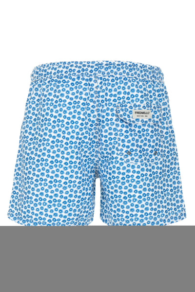 Fred Mello Light Blue Polyester Swimwear