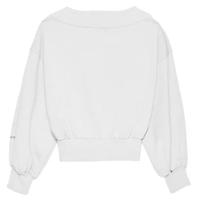 Hinnominate White Cotton Sweater