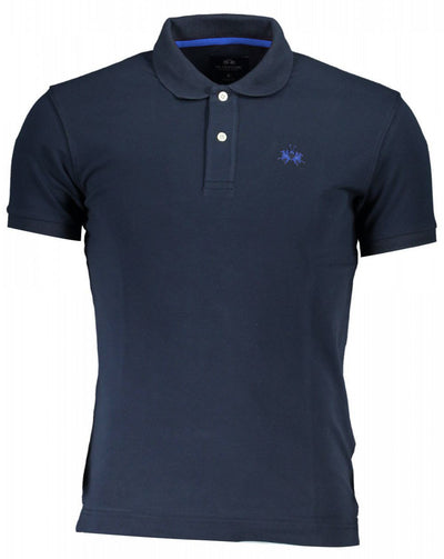 La Martina Elegant Short-Sleeved Polo for Men - Embroidered Logo