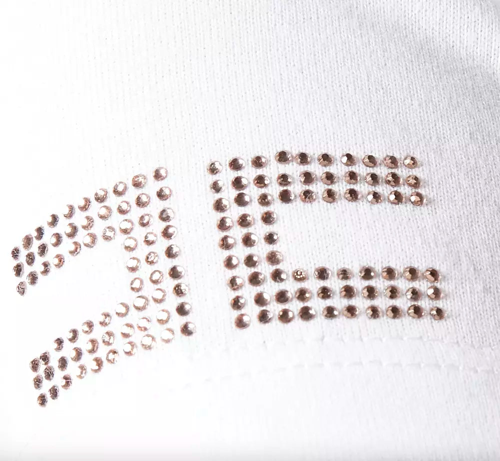 Elisabetta Franchi White Cotton T-Shirt & Top