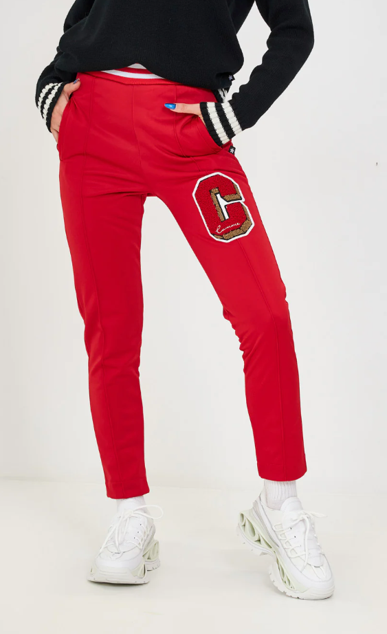 Comme Des Fuckdown Red Polyester Jeans & Pant