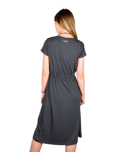 Imperfect Black Cotton Dress