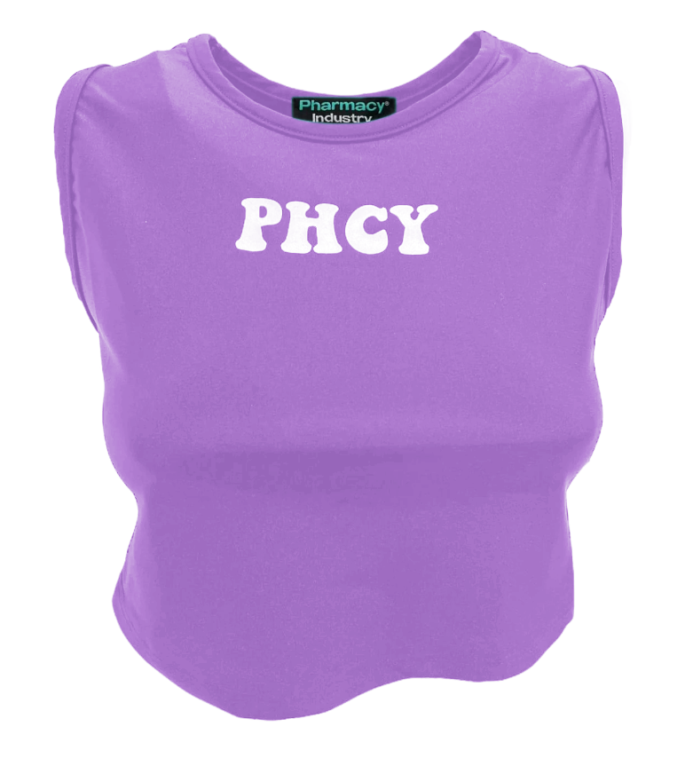 Pharmacy Industry Purple Polyamide Tops & T-Shirt