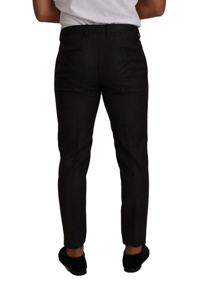 Dolce & Gabbana Gray Check Wool Formal Trouser Dress Pants #men, Dolce & Gabbana, feed-1, Gray, IT48 | M, Jeans & Pants - Men - Clothing at SEYMAYKA