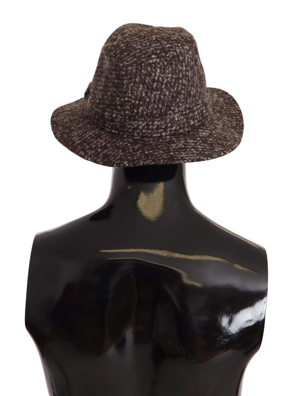 Dolce & Gabbana Gray Melange Blended Textured Tweed Hat 57 cm|S, 58 cm|M, 59 cm|L, Dolce & Gabbana, feed-1, Gray, Hats - Women - Accessories at SEYMAYKA
