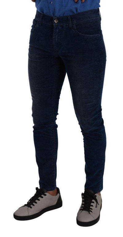 Dolce & Gabbana Blue Slim Fit Cotton Skinny Denim Trouser Jeans #men, Blue, Dolce & Gabbana, feed-1, IT48 | M, Jeans & Pants - Men - Clothing at SEYMAYKA