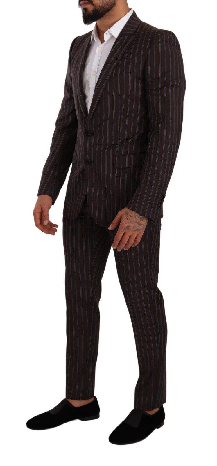 Dolce & Gabbana Bordeaux MARTINI Striped Slim Fit 2 Piece Suit #men, Bordeaux, Dolce & Gabbana, feed-1, IT48 | M, Suits - Men - Clothing at SEYMAYKA