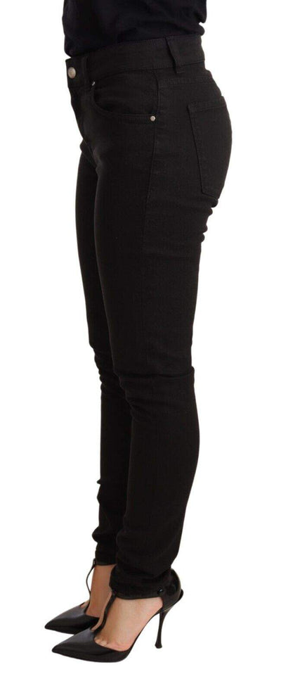 Dolce & Gabbana Black Skinny Slim Denim Cotton Stretch Jeans Black, Dolce & Gabbana, feed-1, IT40|S, Jeans & Pants - Women - Clothing at SEYMAYKA