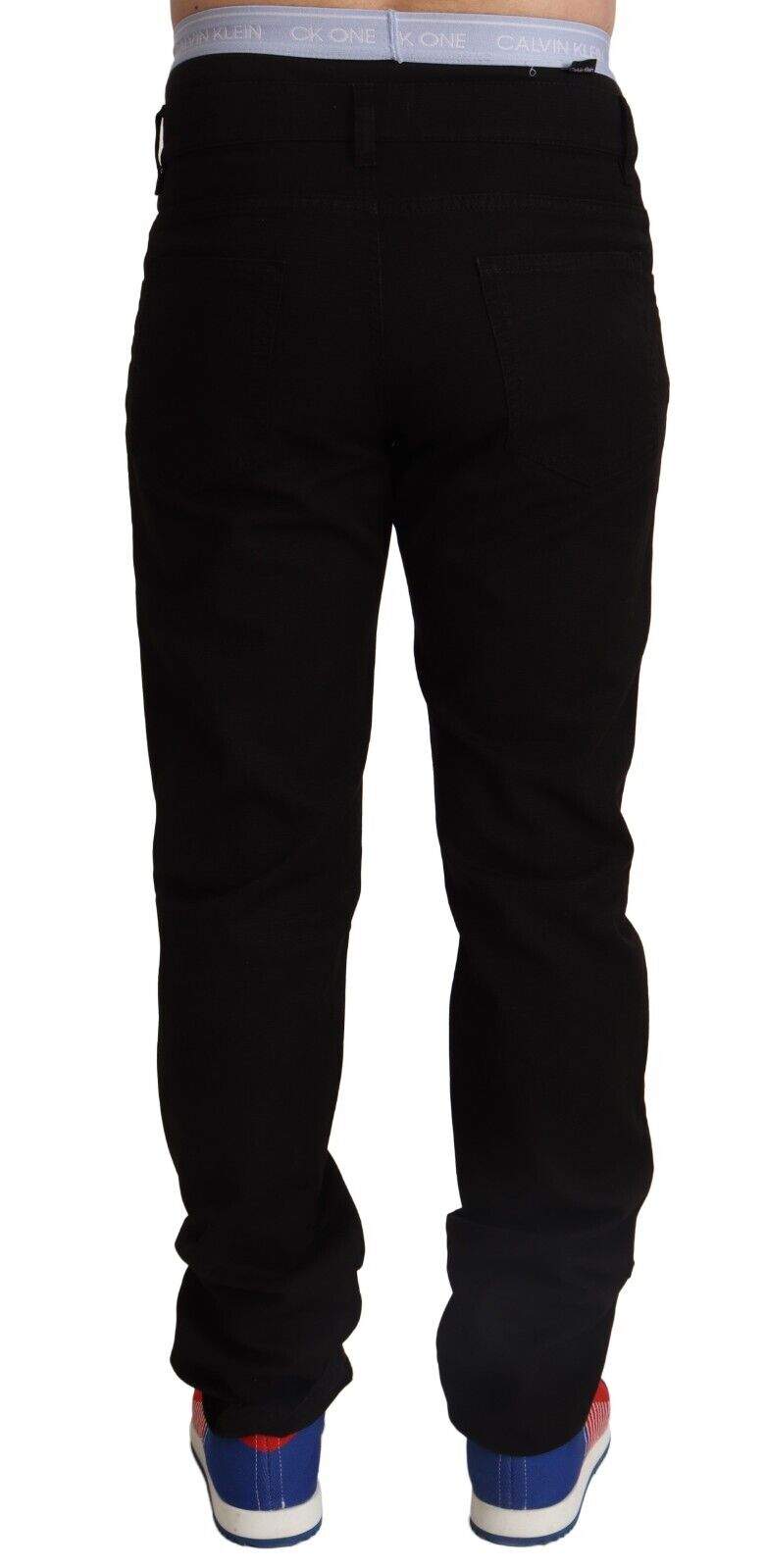 Dolce & Gabbana Black Cotton Straight  Jeans STAFF Pants #men, Black, Dolce & Gabbana, feed-1, IT44 | XS, Jeans & Pants - Men - Clothing at SEYMAYKA