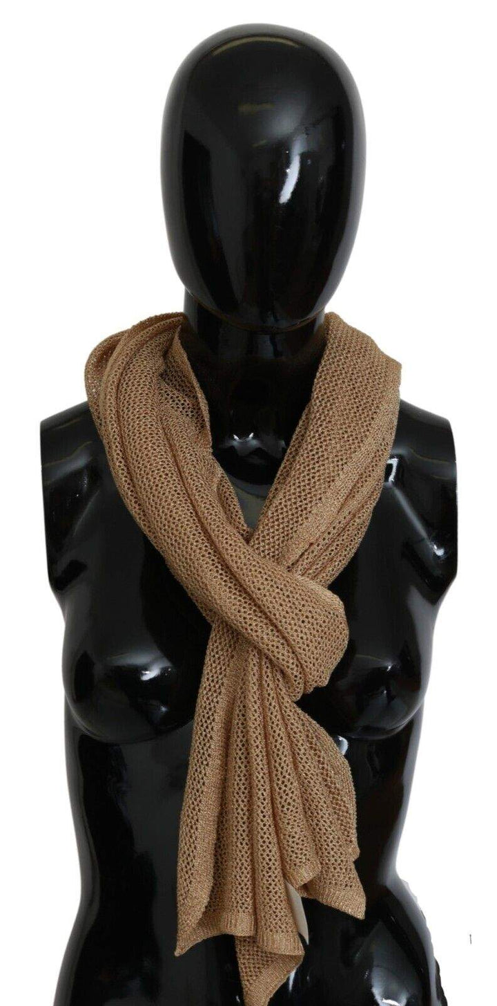 GF Ferre Brown Neck Wrap Winter Shawl Foulard Scarf #men, Brown, feed-1, GF Ferre, Scarves - Men - Accessories at SEYMAYKA