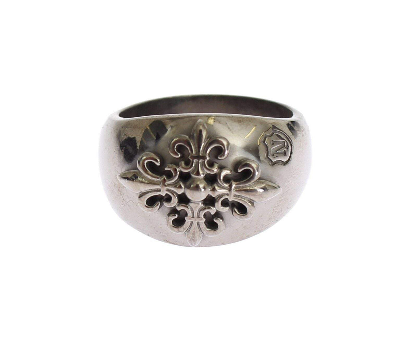 Nialaya Silver 925 Sterling Authentic  Crest Ring #women, Accessories - New Arrivals, Dolce & Gabbana, EU63 | US11, feed-agegroup-adult, feed-color-grey, feed-gender-female, Gray, Rings - Women - Jewelry at SEYMAYKA