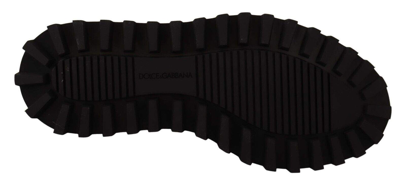 Dolce & Gabbana Black Leather Combat Lace Up  Boots Shoes #men, Black, Boots - Men - Shoes, Dolce & Gabbana, EU40/US7, EU42/US9, feed-1 at SEYMAYKA