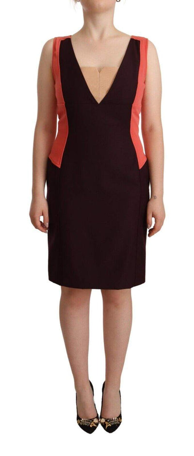 CO|TE Multicolor Polyester Sleeveless Sheath Knee Length Dress CO|TE, Dresses - Women - Clothing, feed-1, IT44|L, Multicolor at SEYMAYKA