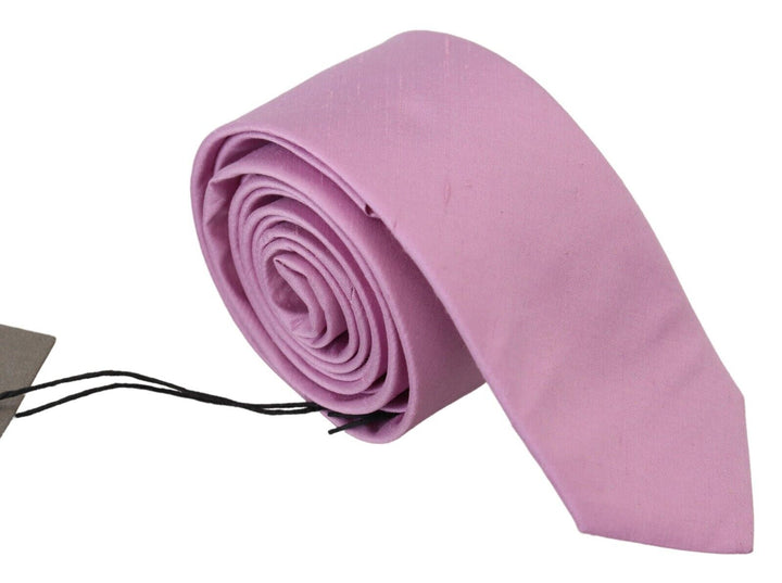 Daniele Alessandrini Pink Classic  Necktie Accessory Silk Tie