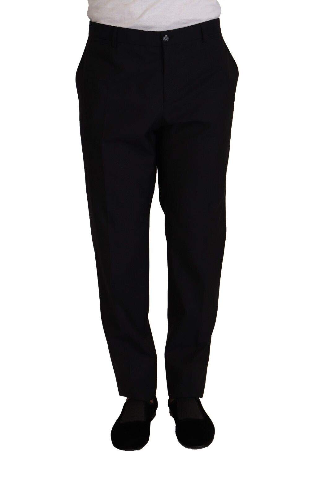 Dolce & Gabbana Blue Wool Silk Formal Trouser Dress Pants #men, Blue, Dolce & Gabbana, feed-1, IT56 | XXL, Jeans & Pants - Men - Clothing at SEYMAYKA