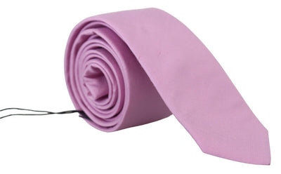 Daniele Alessandrini Pink Classic  Necktie Accessory Silk Tie