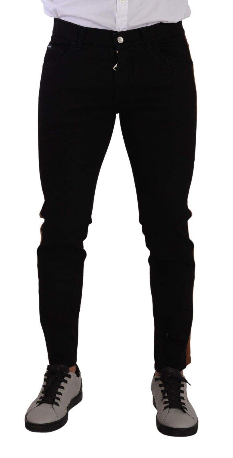 Dolce & Gabbana Black Cotton Stretch Skinny Denim Jeans #men, Black, Dolce & Gabbana, feed-1, IT48 | M, Jeans & Pants - Men - Clothing at SEYMAYKA