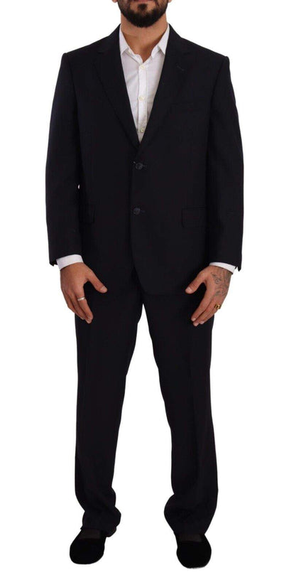 Doico Tagliente Blue Polyester Single Breasted Formal Suit #men, Black, Domenico Tagliente, feed-1, IT51 | L, Suits - Men - Clothing at SEYMAYKA