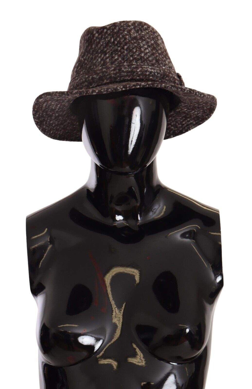 Dolce & Gabbana Gray Melange Blended Textured Tweed Hat 57 cm|S, 58 cm|M, 59 cm|L, Dolce & Gabbana, feed-1, Gray, Hats - Women - Accessories at SEYMAYKA