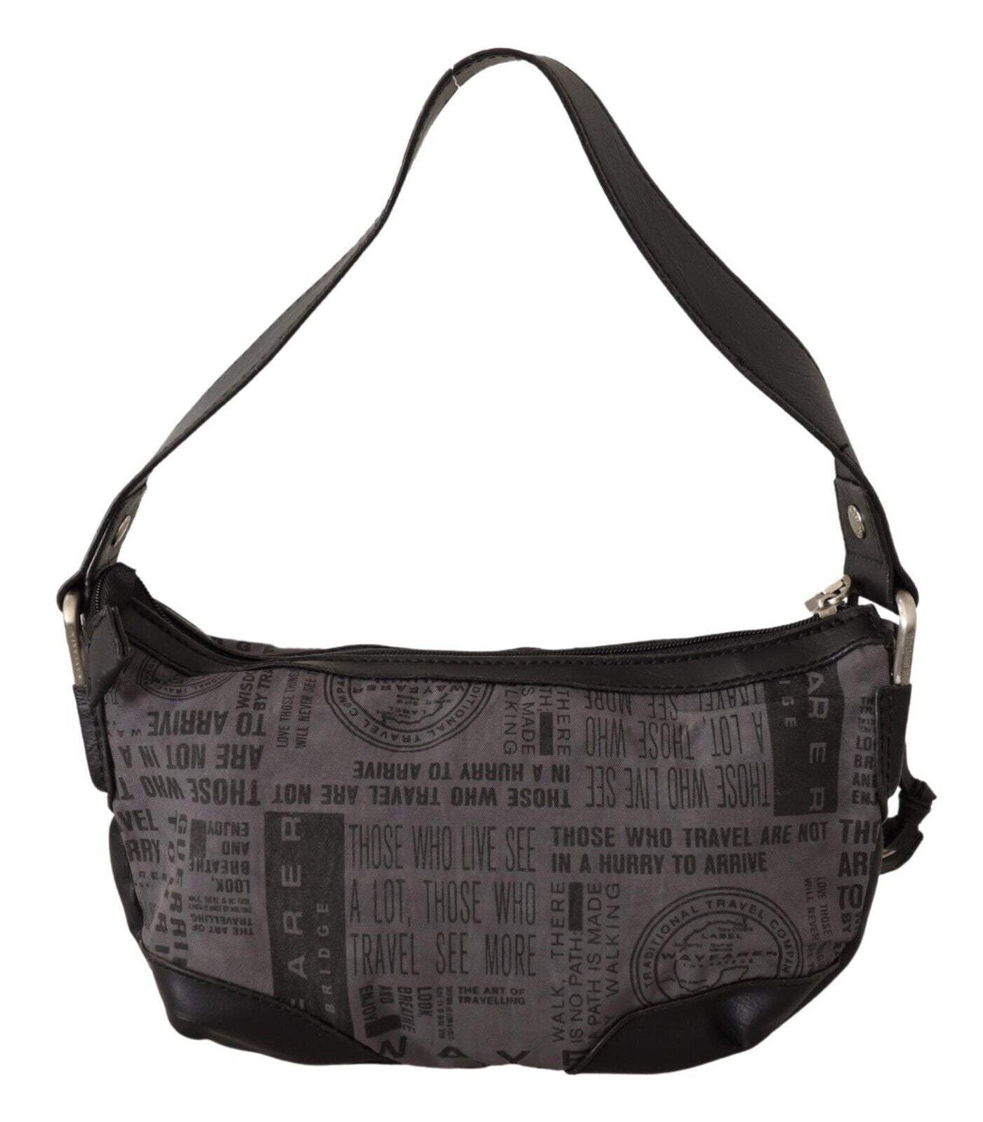 WAYFARER Gray Printed Handbag Shoulder Purse Fabric Bag feed-1, Gray, Shoulder Bags - Women - Bags, WAYFARER at SEYMAYKA