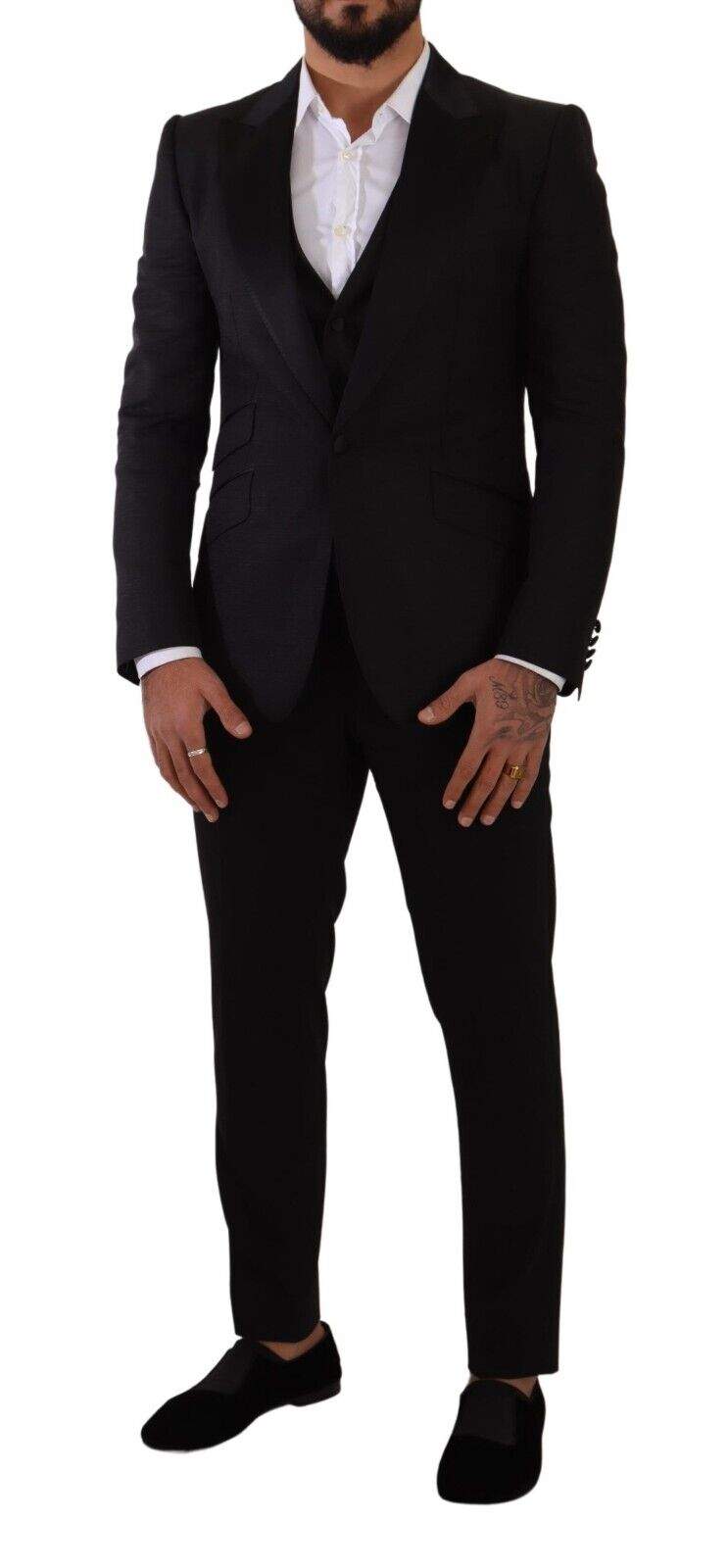 Dolce & Gabbana Black Slim Fit 2 Piece SICILIA Blazer #men, Black, Blazers - Men - Clothing, Dolce & Gabbana, feed-1, IT48 | M at SEYMAYKA