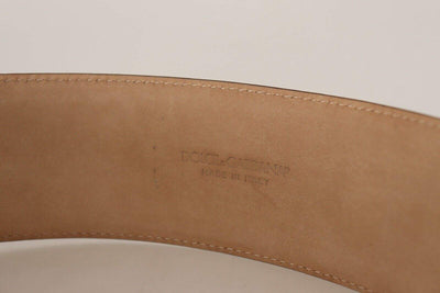 Dolce & Gabbana Maroon Leather Gold Metal Oval Buckle Belt 75 cm / 30 Inches, Belts - Women - Accessories, Dolce & Gabbana, feed-1, Marrone at SEYMAYKA