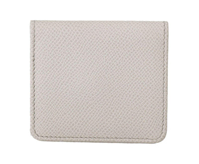 Dolce & Gabbana White Dauphine Leather Holder Pocket Wallet Condom Case #men, Dolce & Gabbana, feed-1, Wallets - Men - Bags, White at SEYMAYKA