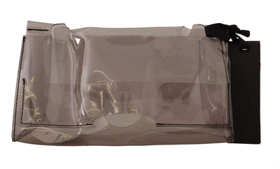 PINKO Black Clear Plastic Transparent Pouch Purse Clutch Bag Black, feed-1, Handbags - Women - Bags, PINKO at SEYMAYKA