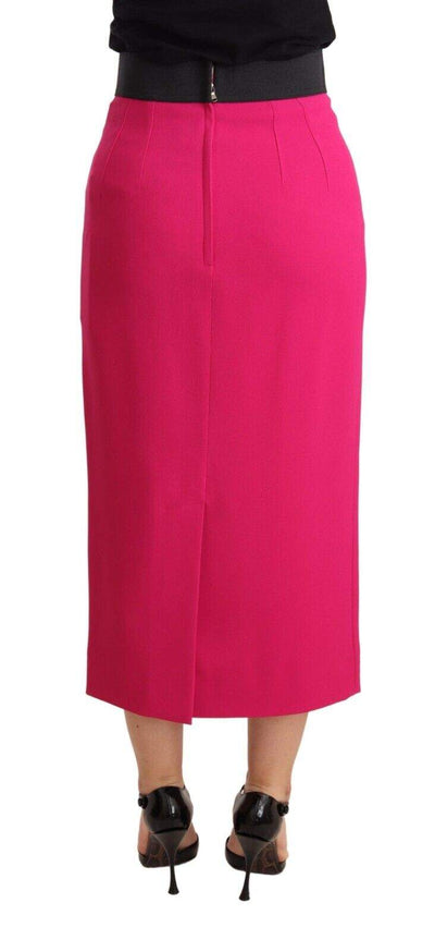 Dolce & Gabbana Pink High Waist Stretch Pencil Straight Skirt Dolce & Gabbana, feed-1, IT38|XS, IT40|S, IT44|L, IT46|XL, Pink, Skirts - Women - Clothing at SEYMAYKA