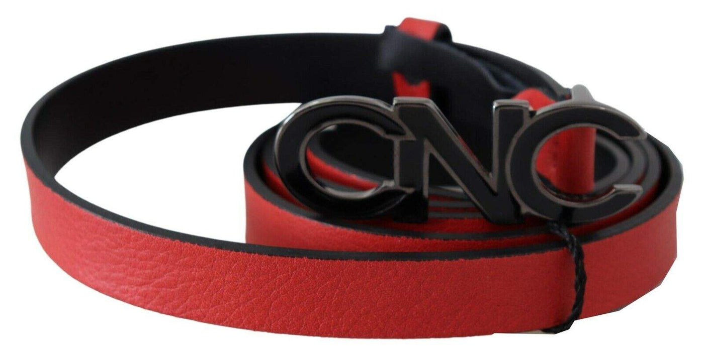 Costume National Red Reversible Leather Logo Belt 85 cm / 34 Inches, Belts - Women - Accessories, Costume National, feed-agegroup-adult, feed-color-Red, feed-gender-female, Red at SEYMAYKA