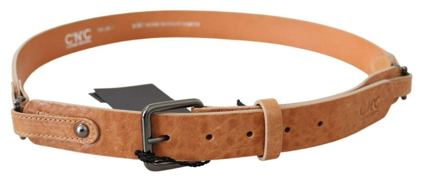 Costume National Light Brown Genuine Leather Belt 100 cm / 40 Inches, Belts - Women - Accessories, Brown, Costume National, feed-agegroup-adult, feed-color-Brown, feed-gender-female at SEYMAYKA