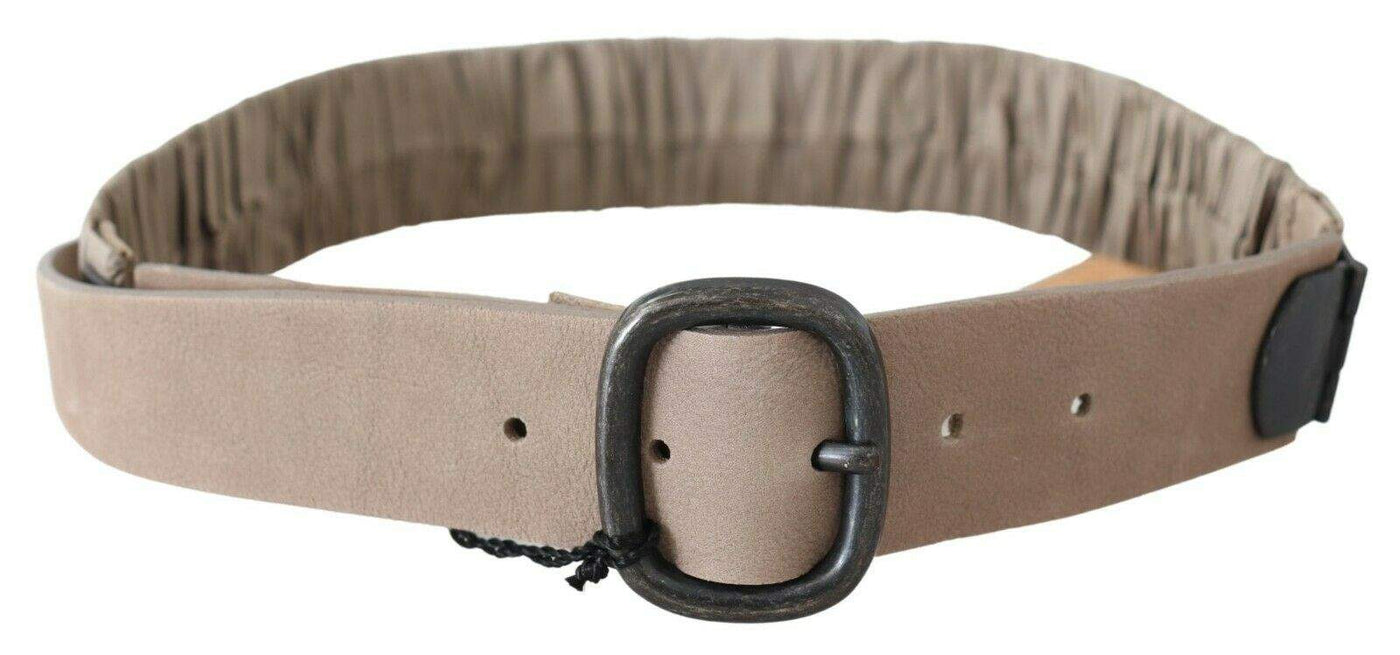 GF Ferre Brown Solid Leather Waist Metal Buckle Belt 70 cm / 28 Inches, Belts - Women - Accessories, Brown, feed-agegroup-adult, feed-color-Brown, feed-gender-female, GF Ferre at SEYMAYKA