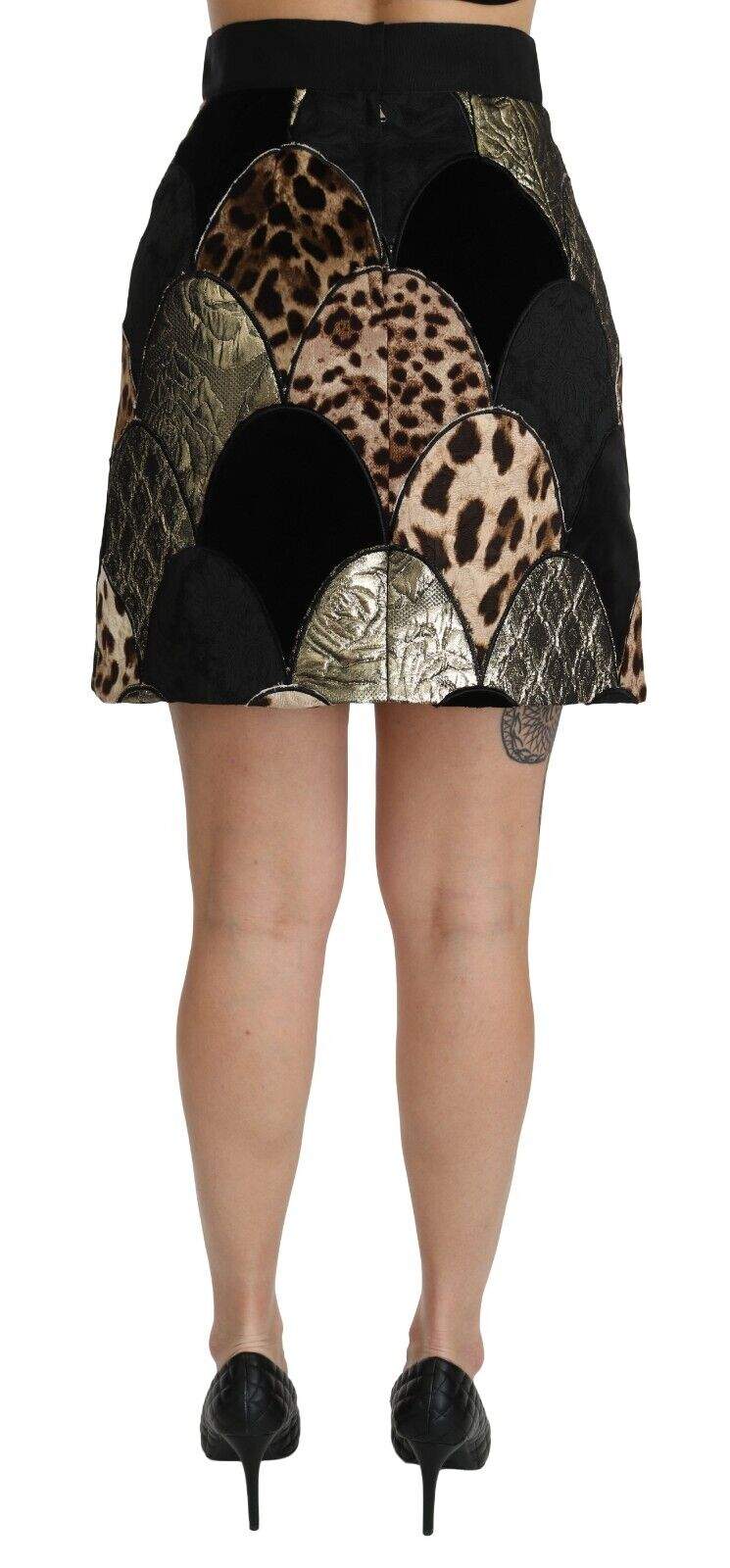 Dolce & Gabbana Multicolor Leopard Print High Waist Mini Skirt Dolce & Gabbana, feed-agegroup-adult, feed-color-Multicolor, feed-gender-female, IT40|S, IT44|L, Multicolor, Skirts - Women - Clothing at SEYMAYKA