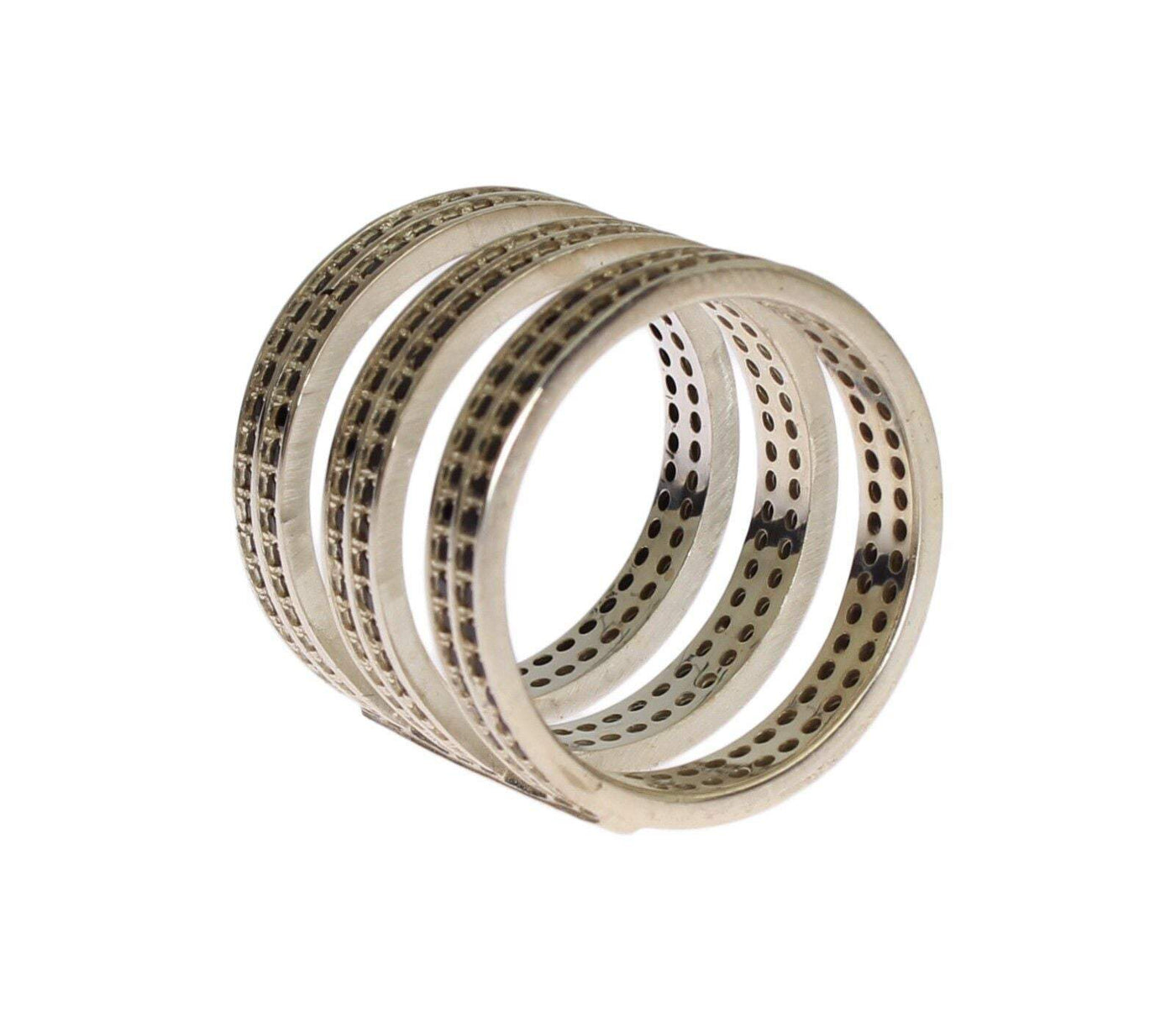 Nialaya Black CZ 925 Sterling Silver  Ring Black, EU52 | US6, EU54 | US7, EU56 | US8, feed-1, Nialaya, Rings - Women - Jewelry at SEYMAYKA