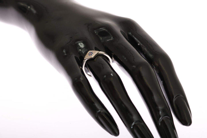 Nialaya Blue Red CZ 925 Silver Clear Ring EU56 | US8, feed-1, Nialaya, Rings - Women - Jewelry, Silver at SEYMAYKA