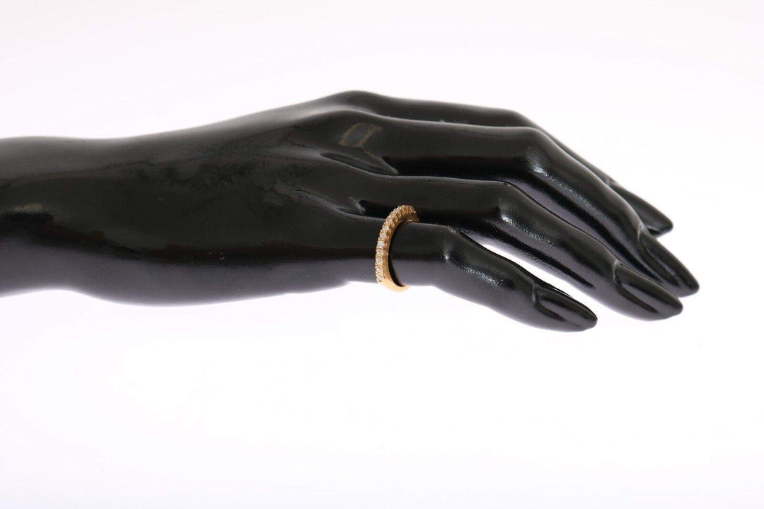 Nialaya Gold Authentic  Clear CZ Gold 925 Silver Ring EU49 | US5, EU52 | US6, EU54 | US7, EU56 | US8, feed-1, Gold, Nialaya, Rings - Women - Jewelry at SEYMAYKA