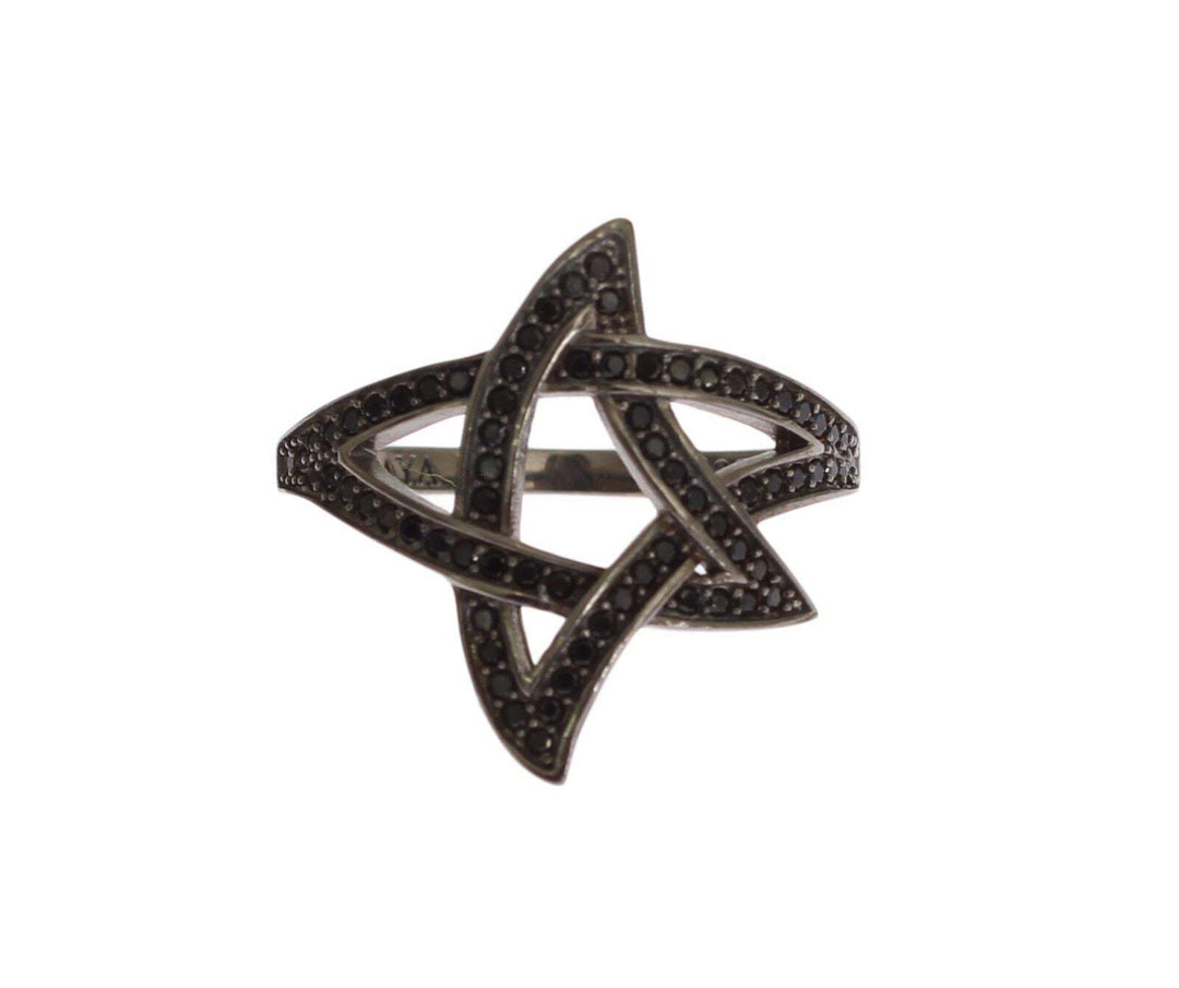 Nialaya Black CZ Rhodium 925 Silver  Ring Black, Dolce & Gabbana, EU52 | US6, EU54 | US7, EU56 | US8, feed-1, Rings - Women - Jewelry at SEYMAYKA