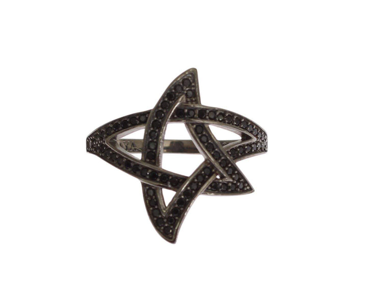 Nialaya Black CZ Rhodium 925 Silver  Ring Black, Dolce & Gabbana, EU52 | US6, EU54 | US7, EU56 | US8, feed-1, Rings - Women - Jewelry at SEYMAYKA