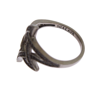 Nialaya Black CZ Rhodium 925 Silver  Ring Black, Dolce & Gabbana, EU52 | US6, EU54 | US7, EU56 | US8, feed-1, Rings - Women - Jewelry at SEYMAYKA