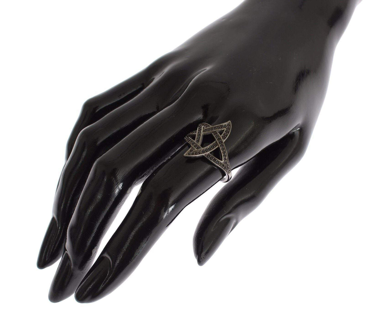 Nialaya Black CZ Rhodium 925 Silver  Ring Black, Dolce & Gabbana, EU52 | US6, EU54 | US7, EU56 | US8, feed-1, Rings - Women - Jewelry at SEYMAYKA
