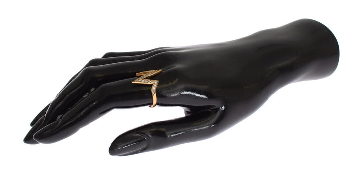 Nialaya Gold 925 Silver s Clear CZ 18K Ring EU56 | US8, feed-1, Gold, Nialaya, Rings - Women - Jewelry at SEYMAYKA