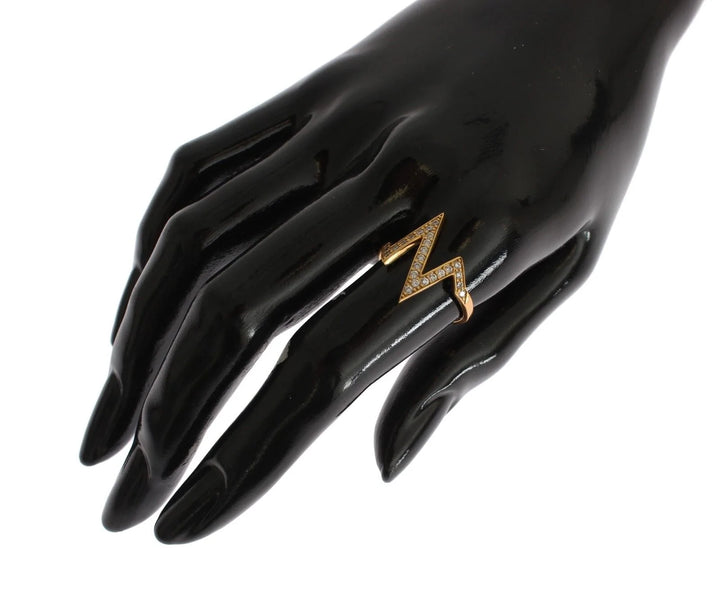 Nialaya Gold 925 Silver s Clear CZ 18K Ring EU56 | US8, feed-1, Gold, Nialaya, Rings - Women - Jewelry at SEYMAYKA